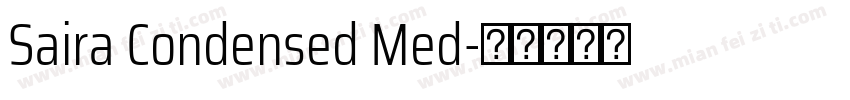 Saira Condensed Med字体转换